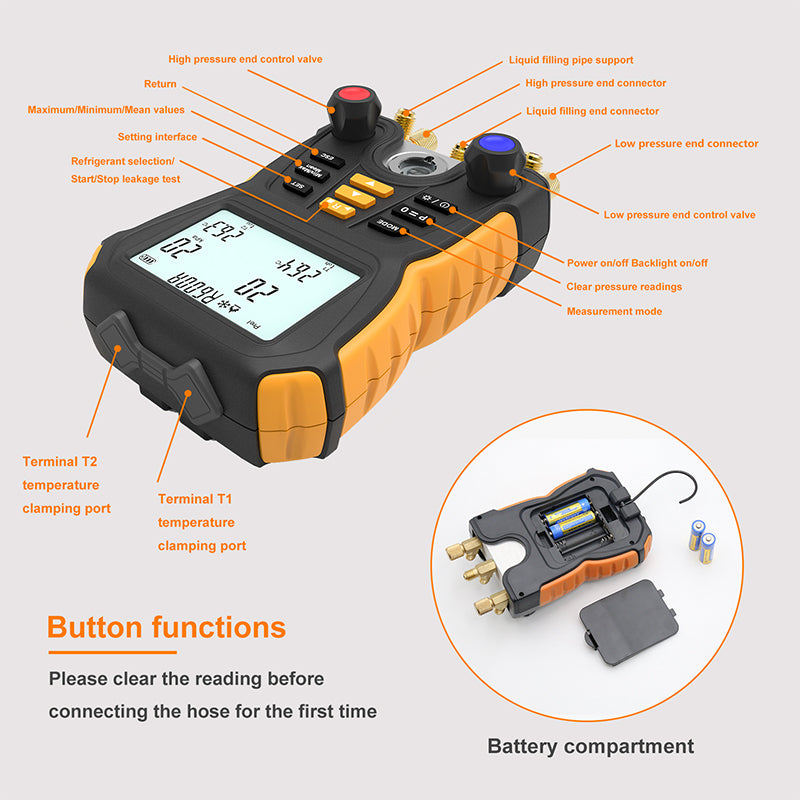HT-750 Electronic Manifold Meter