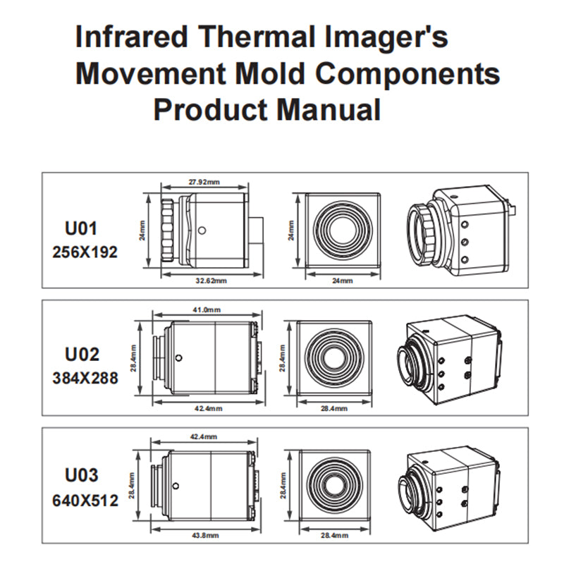 HT-U01 Infrared Thermal Imager's  Movement Mold Components