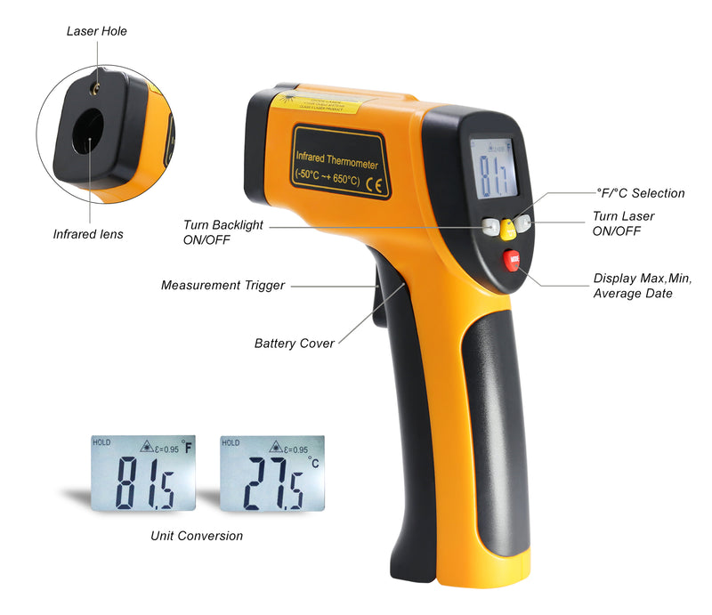 HT-816  Infrared Thermometer - shopxintest