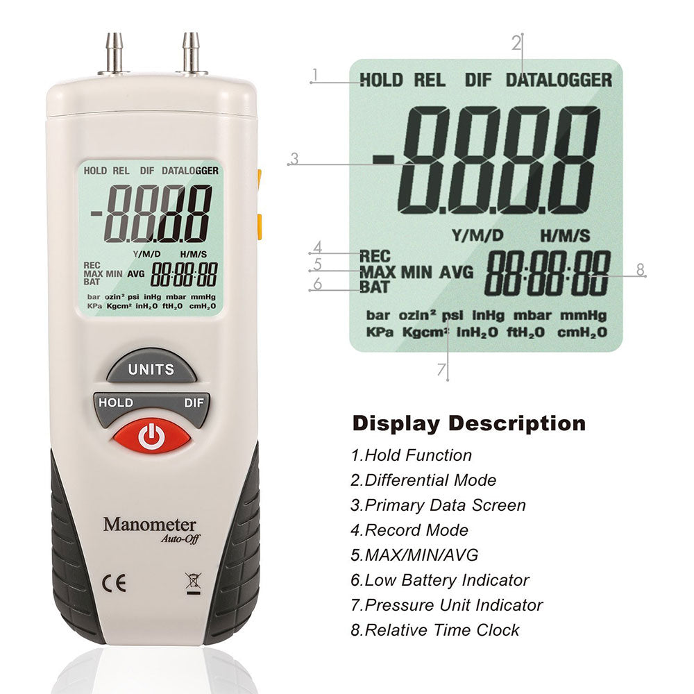 新品未使用 HTi デジタルマノメーター HT-1890 新品未使用 HTi デジタルマノメーター HT-1890