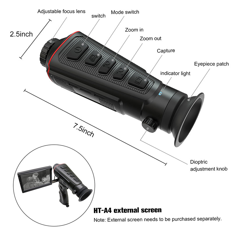 HT-A4 Outdoor Thermal monocular（384×288）with WIFI
